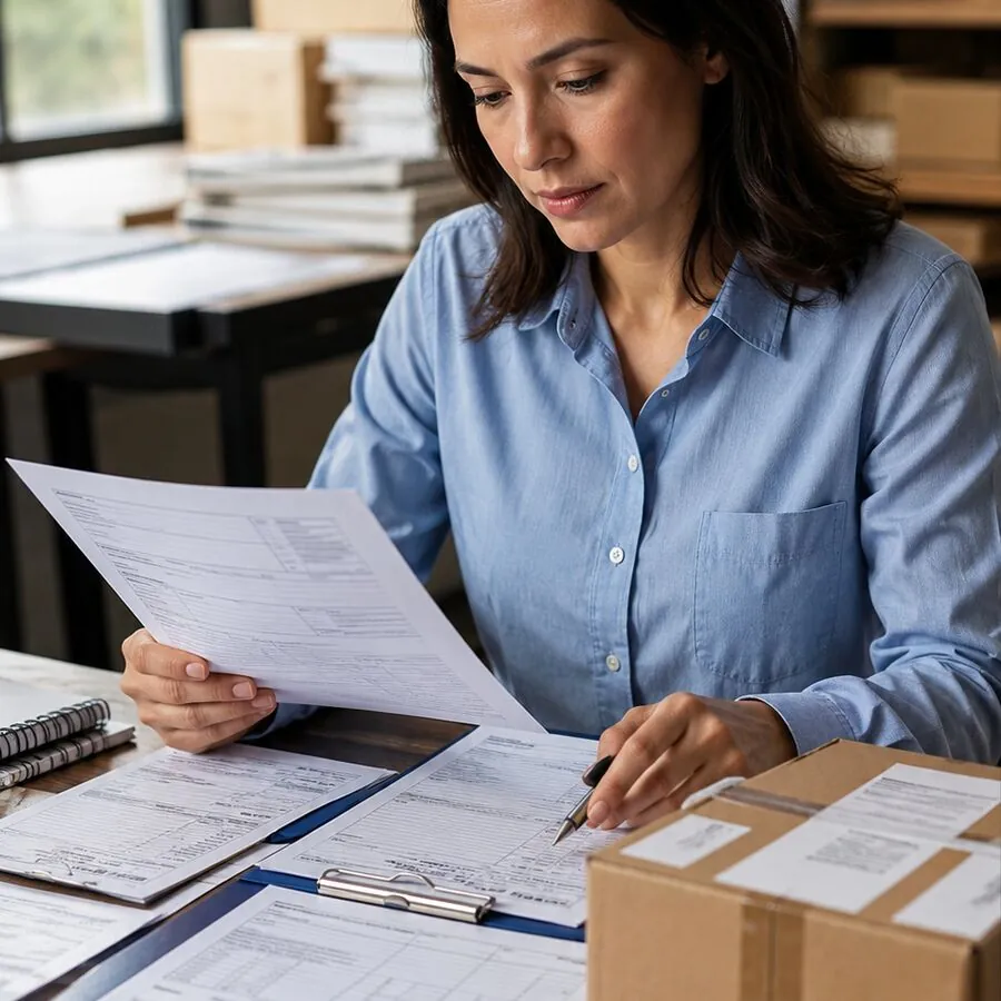 Digital growth services professional preparing business documents