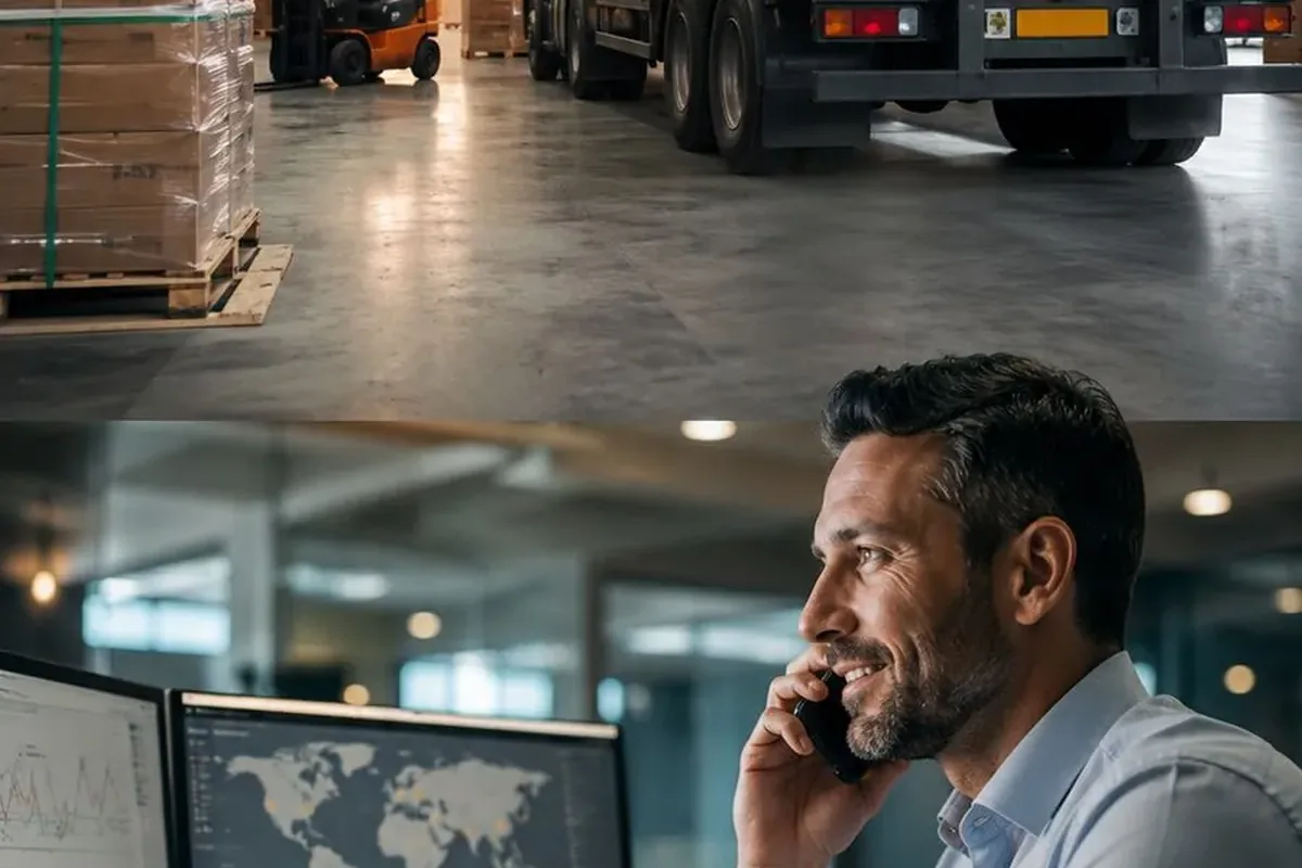 Sales professional following up an export enquiry